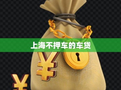 上海不押车的车贷